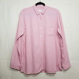 J.Jill rayon long sleeve button down shirt pink S